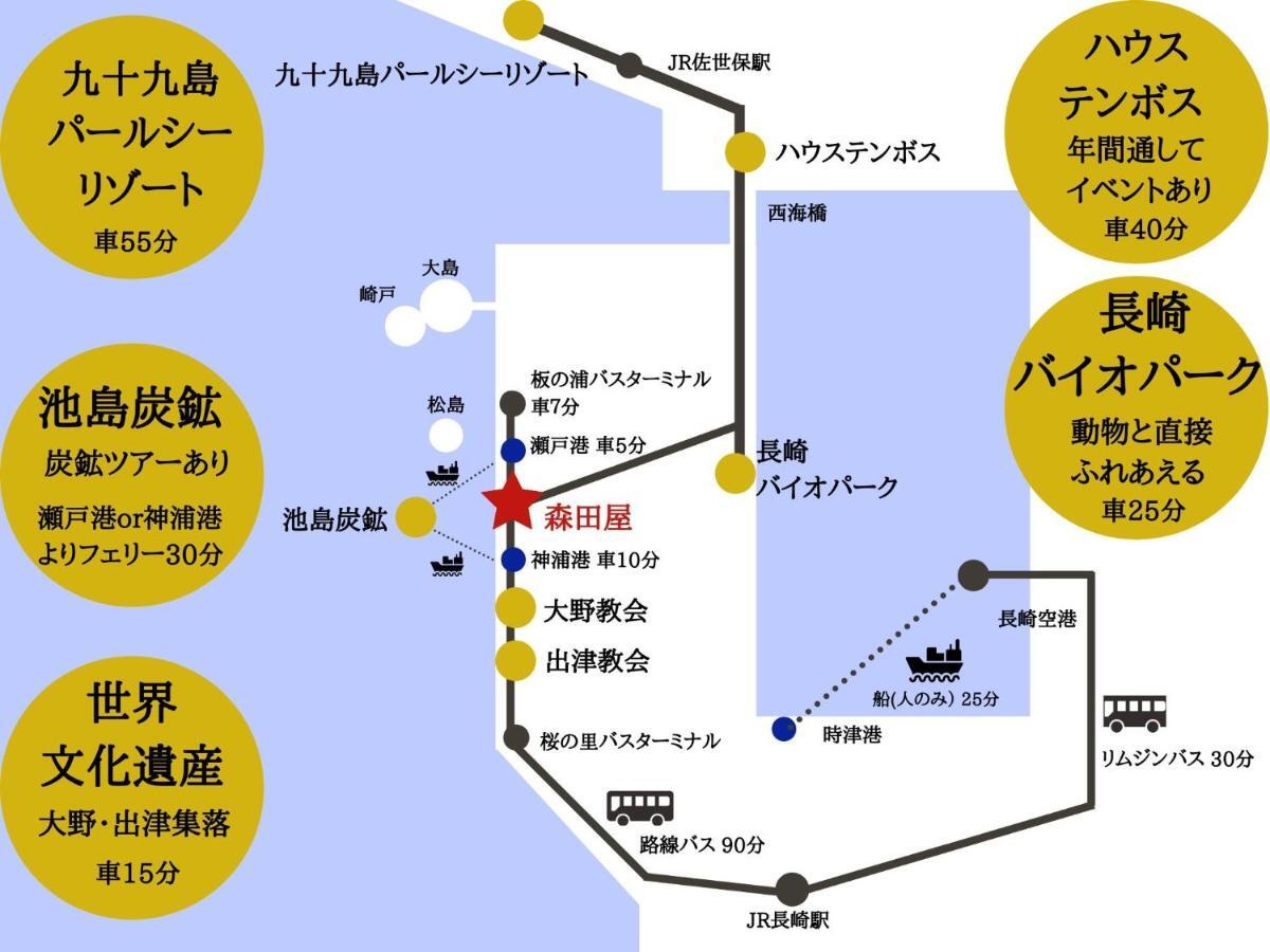 Yukinoura Guest House Moritaya Saikai Екстер'єр фото